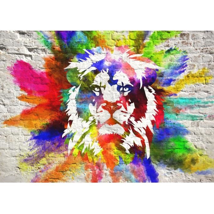 ZGmaxCL 5D Diamond Painting Grand Format Lion Et Fleur