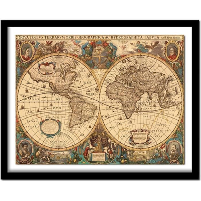 Diamond Painting 5D Strass Carte Du Monde 90x60 Cm – Kit Complet DIY, Déco Murale Brillante Et Relaxante - 11