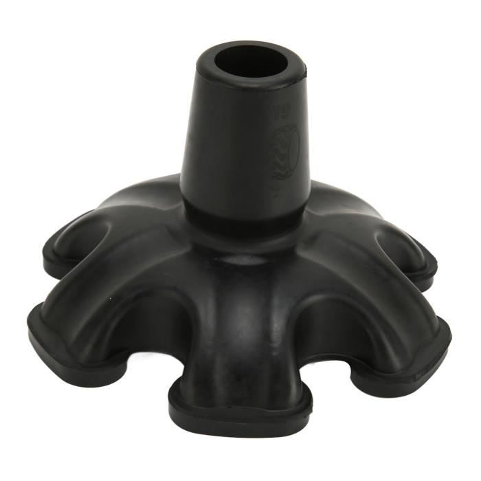Pointe De Canne Tactique Fabtec – Pointe De Protection 5/8", Acier Trempé Noir, Pour Randonnée