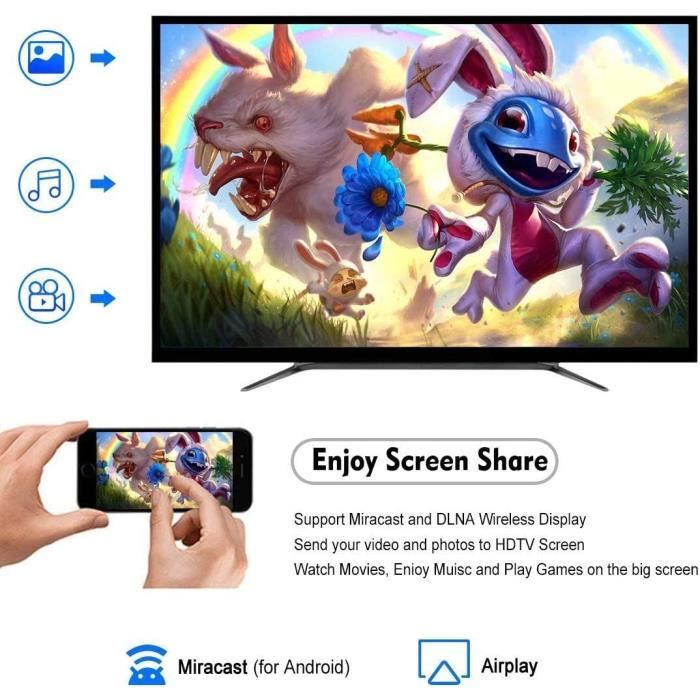 Boîtier TV Android 12 - 4 Go RAM, 128 Go ROM, 4K UHD, Wi-Fi Double Bande, Bluetooth 4.2, Avec Télécommande Souris Air Et Mini-Clavier - 10