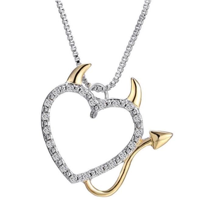 Collier Football Gravé Strass - Or Rose - 40cm - Cadeau Sportif Pour Fans