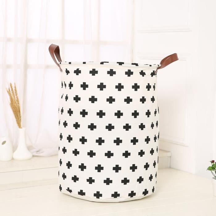 Panier à Linge Toile 50x40cm - Pliable, Imperméable, Pour Jouets/Vêtements, Motif Animal