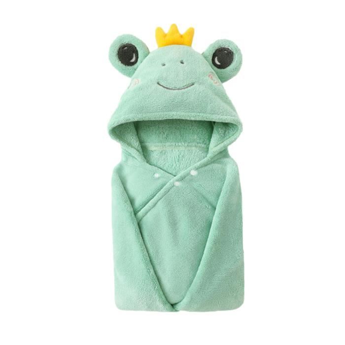 Peignoir Bébé Minuya Animal Mignon à Capuche - Serviette De Bain Douce En Coton Pour Garçon Et Fille