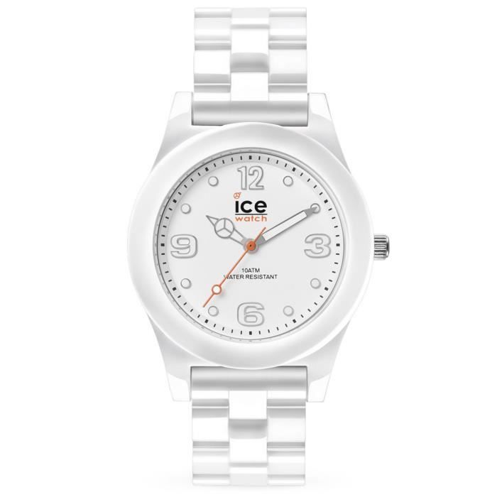 Ice Watch ICE slim White Montre blanche mixte avec bracelet en