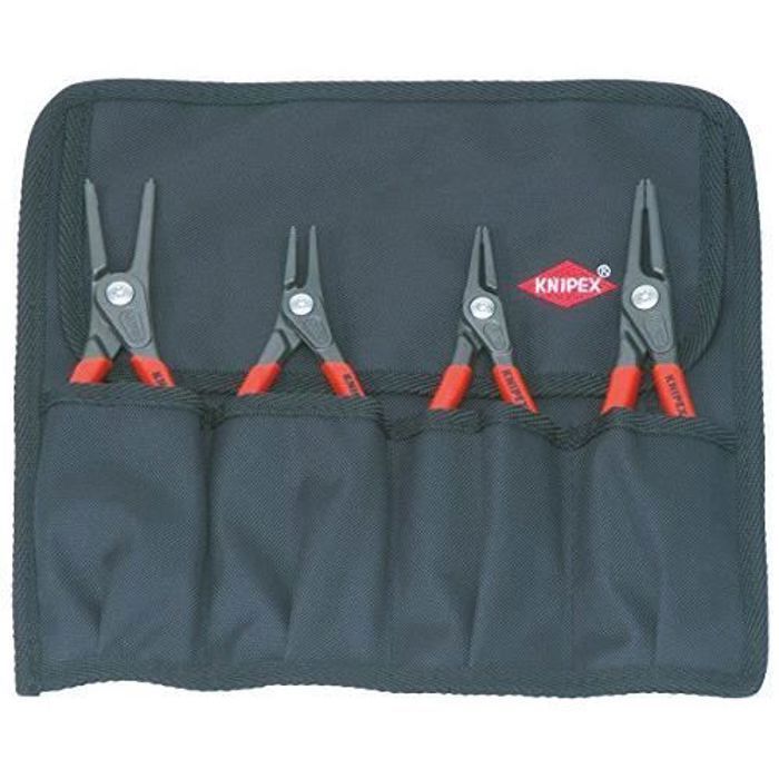 KNIPEX 00 19 57 Jeu de pinces de précision pour circlips 4 outils