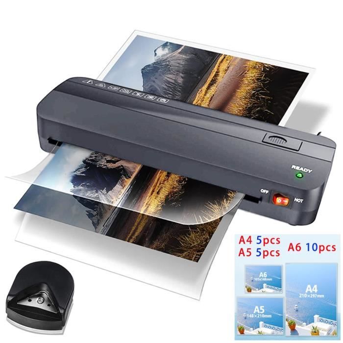 Plaioire Plastifieuse A4 A5 A6, Photo Machine À Plastifier Chaud Et Froid -  20 Feuilles - Rogneuse - Fonction Abs Pour Bureau Maison - Cdiscount  Beaux-Arts Et Loisirs Créatifs
