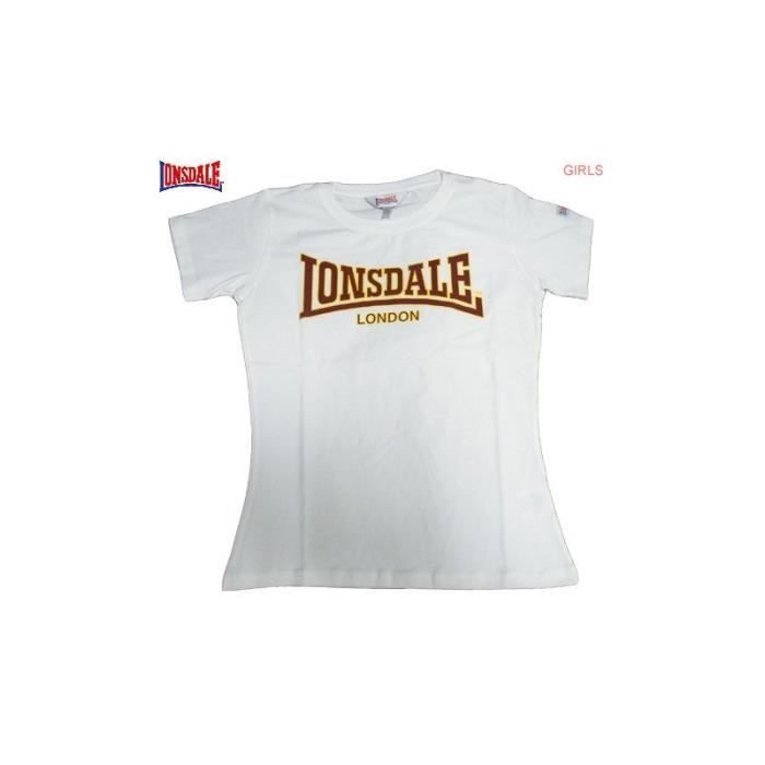 Lonsdale tee shirt FEMME Blanc - Cdiscount Prêt-à-Porter