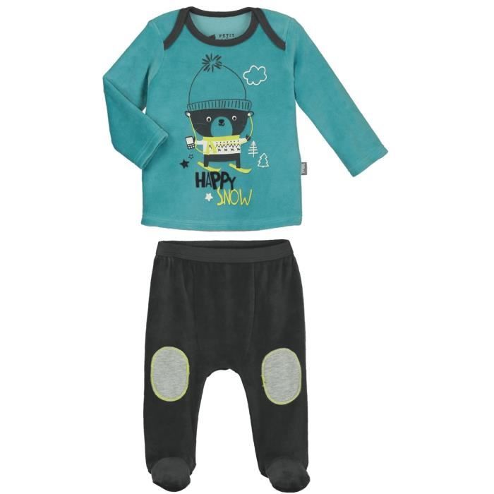 Pyjama Bebe 2 Pieces Velours Avec Pieds Happysnow Taille 12 Mois 80 Cm Multicolor Cdiscount Pret A Porter Pyjama Bebe 2 Pieces Velours Avec Pieds Happysnow Taille 12 Mois 80 Cm Multicolor Cdiscount Pret A Porter