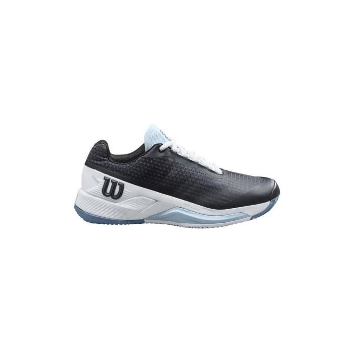 chaussures de tennis de tennis femme wilson rush pro 4.0 clay - black/white - 39 2/3