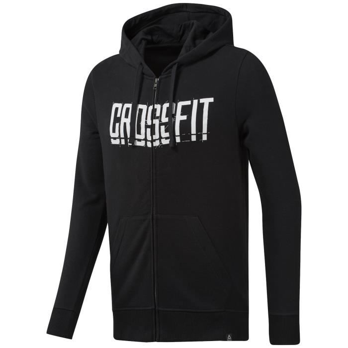 veste reebok crossfit homme gris