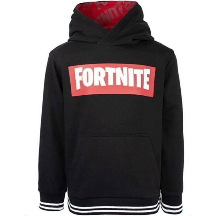 Fortnite Sweat à capuche pour garçon Noir - 6 ans