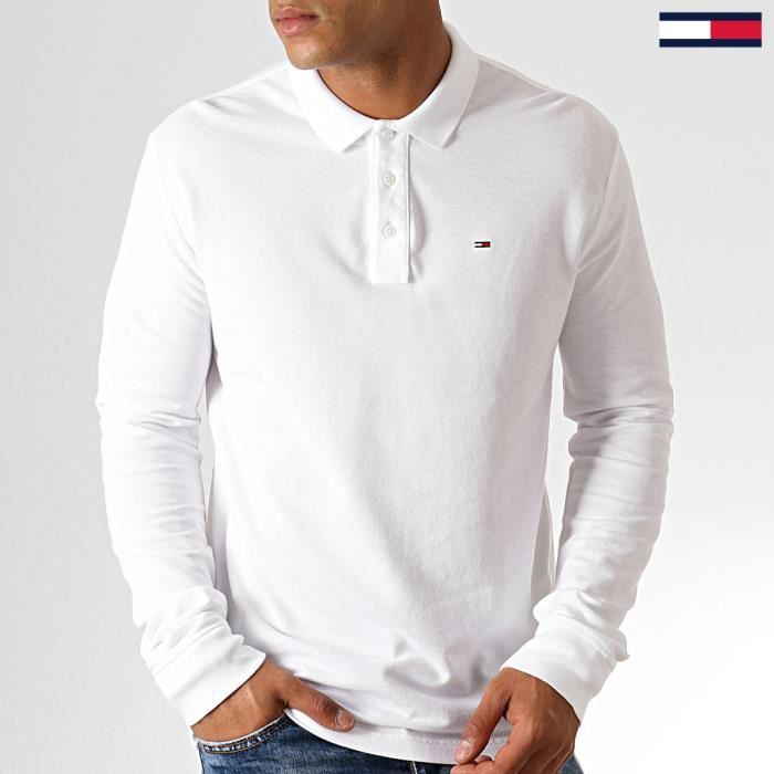 POLO TOMMY HILFIGER HOMME Blanc - Cdiscount Prêt-à-Porter