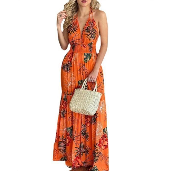 robe orange ete