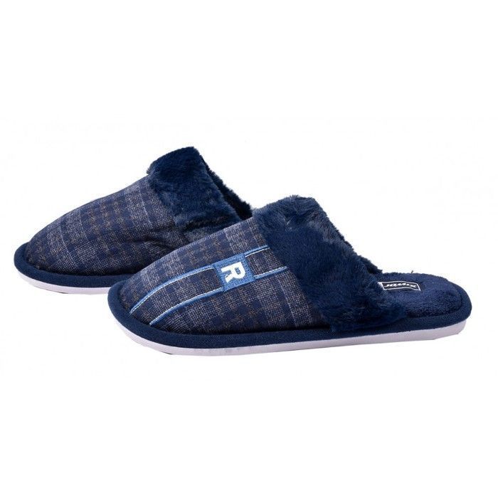 Pantoufles Homme Premium Ozabi MU3405 Marine Jacquard