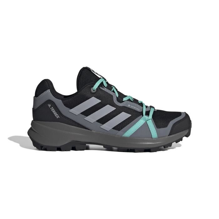 Chaussures de trail de randonnée femme adidas Terrex Skyhiker GORE-TEX - noir/argent/vert menthe - 41 1/3