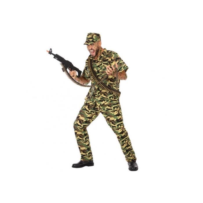 Déguisement soldat AC-DÉCO XL Imprimé camouflage en polyester