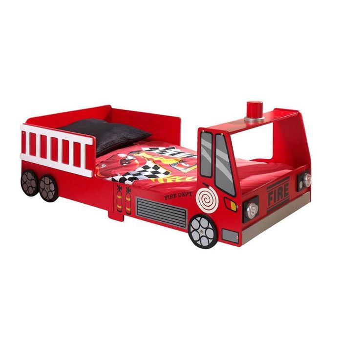 Lit Enfant Pompier 70x140cm Rouge Lit Enfant Pompier 70x140cm Rouge