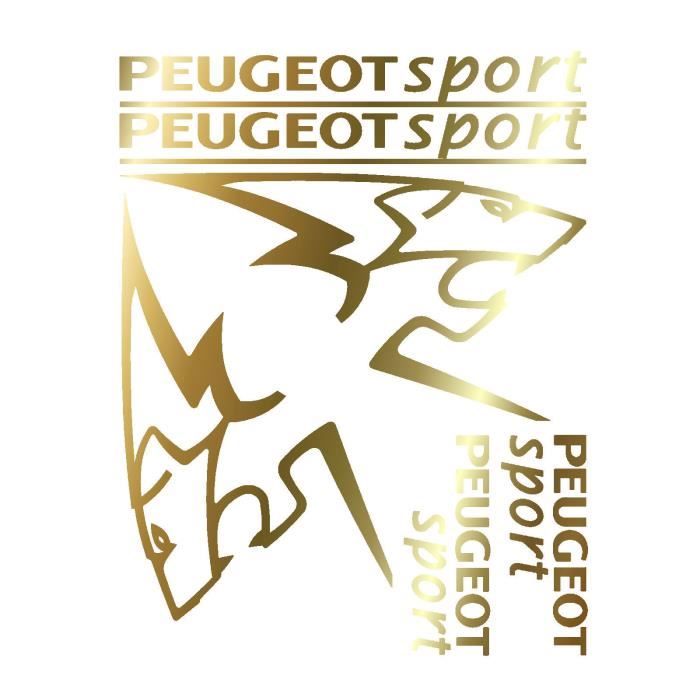 ROUGE MÉTALLIQUE CHROME Argent Voiture Arrière Emblème Badge Hayon pour Peugeot EUR 20,48