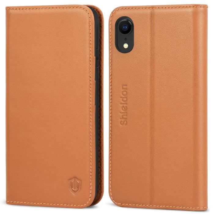 Shieldon Etui pour iPhone 12, Coque Portefeuille iPhone 12 Pro, Housse