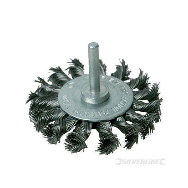 Silverline Roue à fils d'acier torsadés 75 mm - vue 2