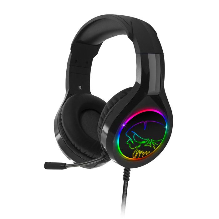 SPIRIT OF GAMER – PRO-H8 – Casque Audio Gaming LED RGB - Microphone Flexible – Simili Cuir - PC / PS4 / XBOX ONE / Switch