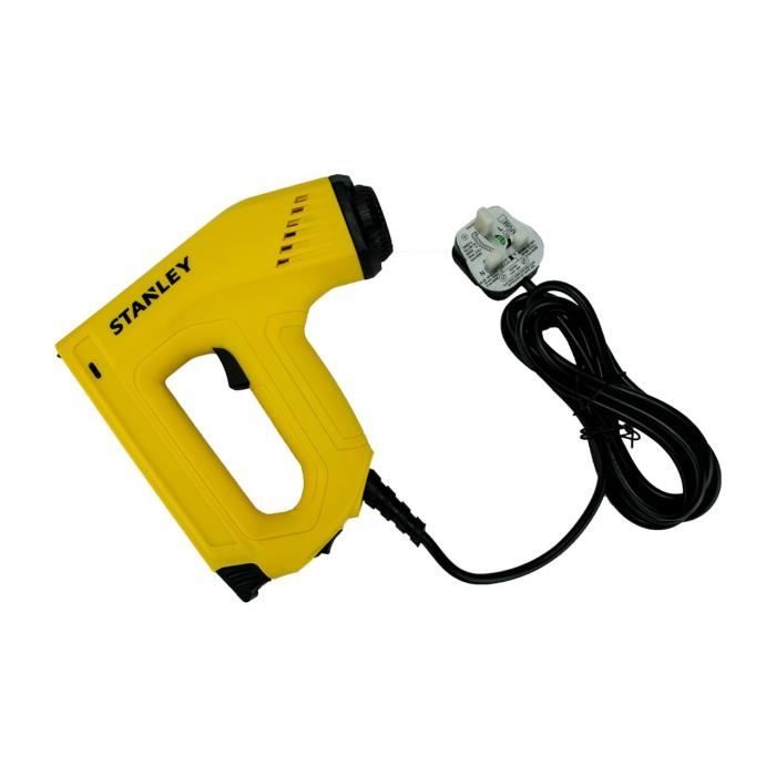 Agrafeuse électrique STANLEY Type G Poignée souple Accepte les agrafes lourds Insertion facile