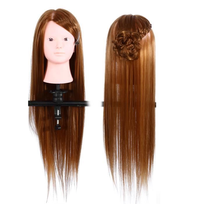 Tête De Mannequin En Peau Mate Pour Apprentissage Coiffure Et Maquillage - Entraînement Pratique