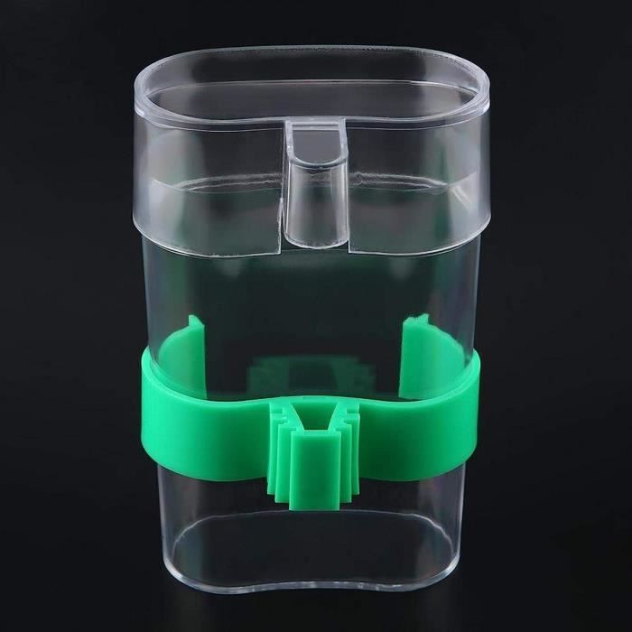 Mangeoire Automatique Pour Oiseaux - Distributeur D'eau Anti-éclaboussures - Double Port