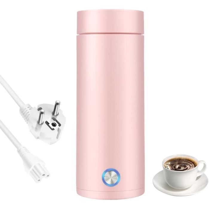 450 Ml Mini Bouilloire Portable Electrique De Voyage, En Acier Inoxydable Avec Deux Sous-Verres 450 Ml Mini Bouilloire Portable Electrique De Voyage, En Acier Inoxydable Avec Deux Sous-Verres