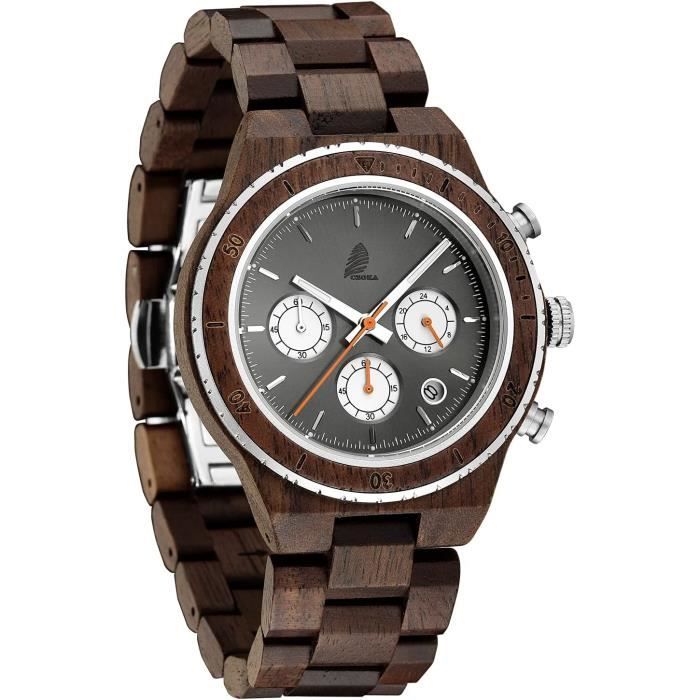 Montre en Bois à Quartz - Taïga