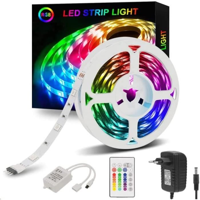 Sylvvin Ruban Led 5M Rgb Bande Led - 5050 Bandes Led Lumineuse Avec ...