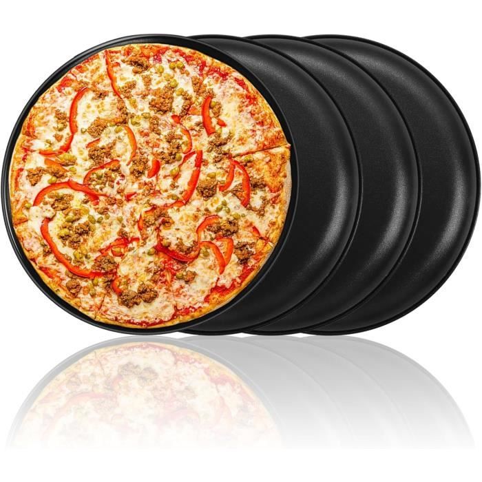 Assiettes à pizza avec rebord Cosy & Trendy blanches 33cm (lot de 6