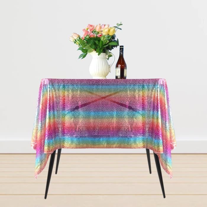 Nappe Carree 150 X 150 Cm Polyester Imprime Alma Naturel - Nappe