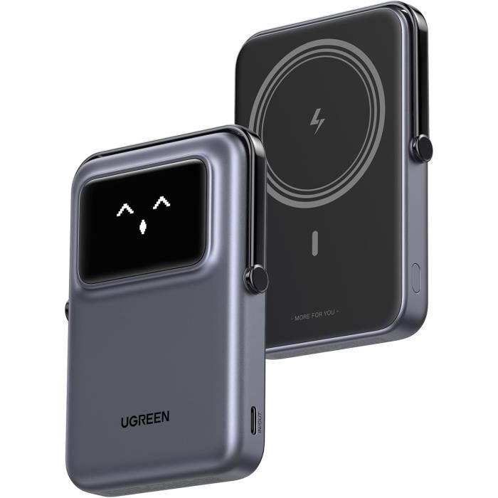 Powerbank Ugreen Uno PB572 10000mAh 20W PD+QI Gris