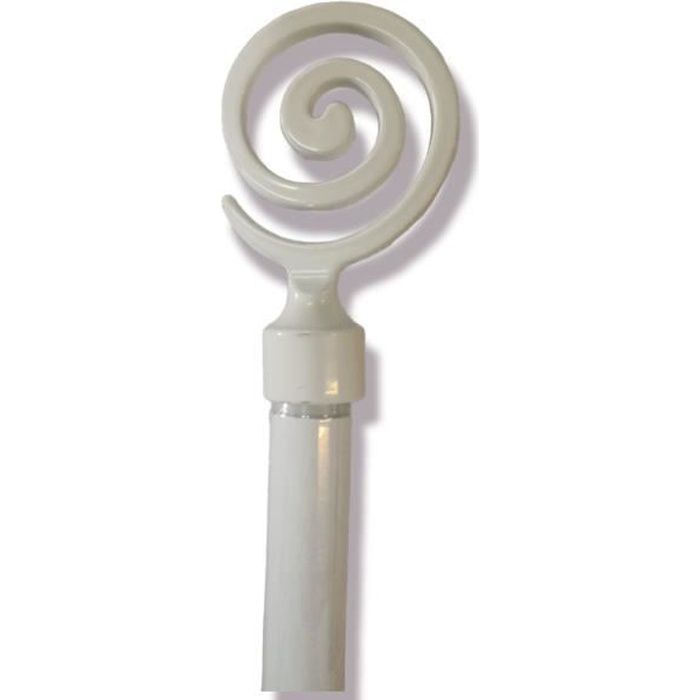 Tringle à Rideaux Extensible En Laiton – 120 à 210 Cm Ajustable – Diamètre 25/28 Mm – Supports Et Fixation Inclus – Style Moderne Avec Embouts Boules - 7