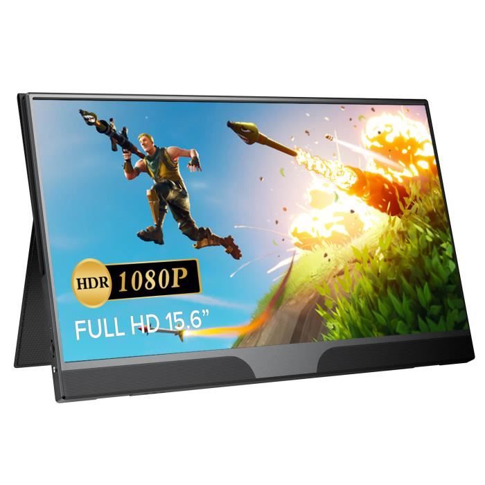 Ecran portable Eviciv B15 – Moniteur Portable 15.6 Pouces – 1200:1 Rapport de contraste – 100% sRGB FHD pour Ecran gamer – Noir