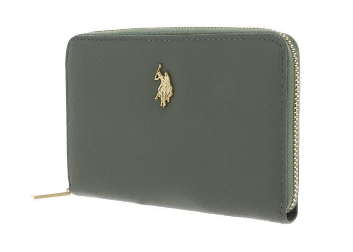 u.s. polo assn. new jones zip around wallet l green [157287] -  porte-monnaie porte monnaie