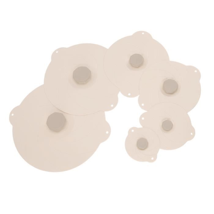 Couvercle Tasse 10cm LELE LIFE 6 Couvercles Silicone Pour Tasses