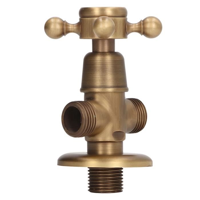 Interrupteur Rétro Style Steampunk Vanne D'Arrêt 3/4 Pouces – Lampe Vintage En Fer Rouge/Bronze Avec Fil Pour Lampe De Table Tuyau Industriel