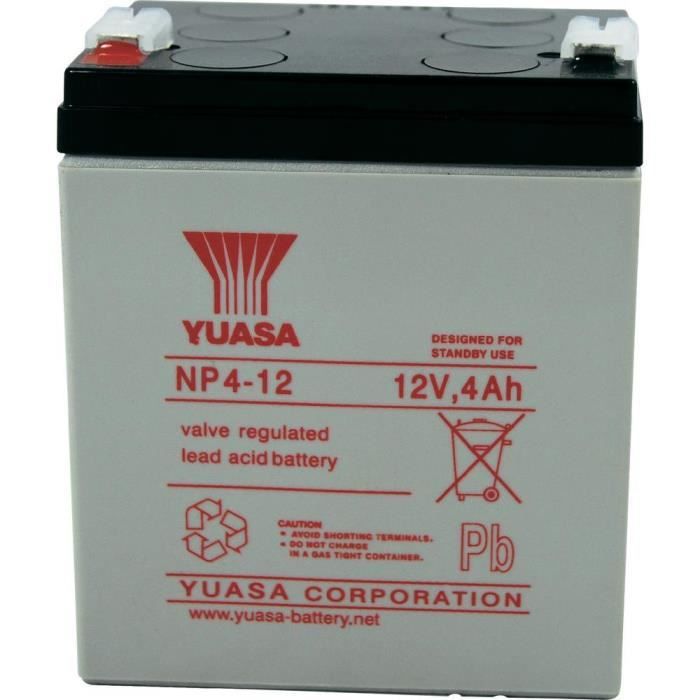 Batterie plomb 12 V 4 Ah Yuasa NP4-12
