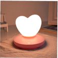 3D Love Heart LED Night Light USB Chargement de la lampe de table Touch Control pour Living Décoration Pink 1PC-1