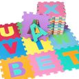 TECTAKE Tapis Puzzle en Mousse pour Enfant 86 Pièces - 180 cm x 180 cm x 1 cm - Multicolore-1