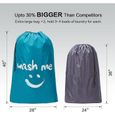Lot de 2 sacs à linge de voyage,YSTP organisateur de linge sale, assez pour contenir 4 vêtements, facile à organiser,70x100cm-1