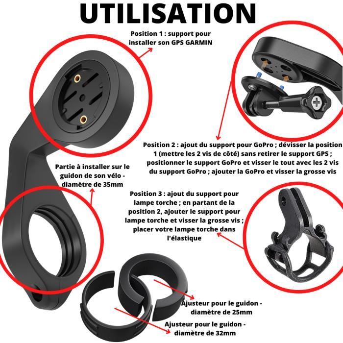 Support de kit de montage de vélo sur rail de guidon pour montre Garmin  TOMTOM SUUNTO - Oz – Oz Marketplace