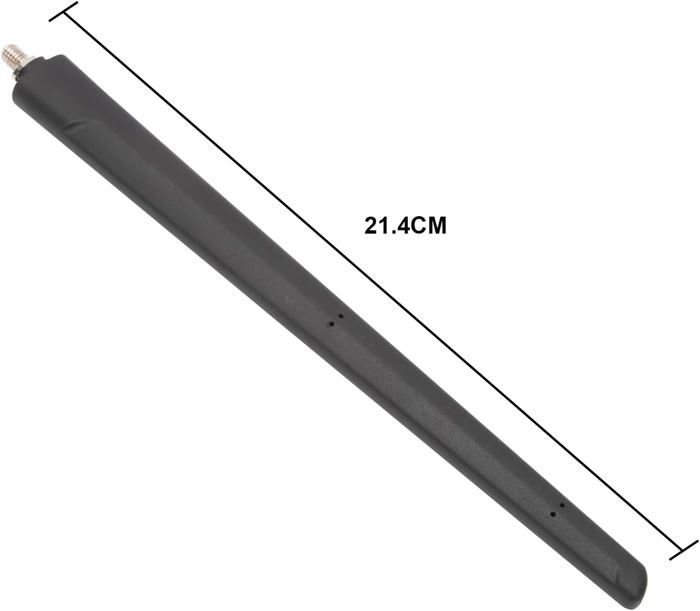 Antenna Corta Lampa 18 Cm AM/FM/GPS Per Alfa, Fiat, Lancia, Jeep, Base Rettangolare 6mm C40189 - Foto 2