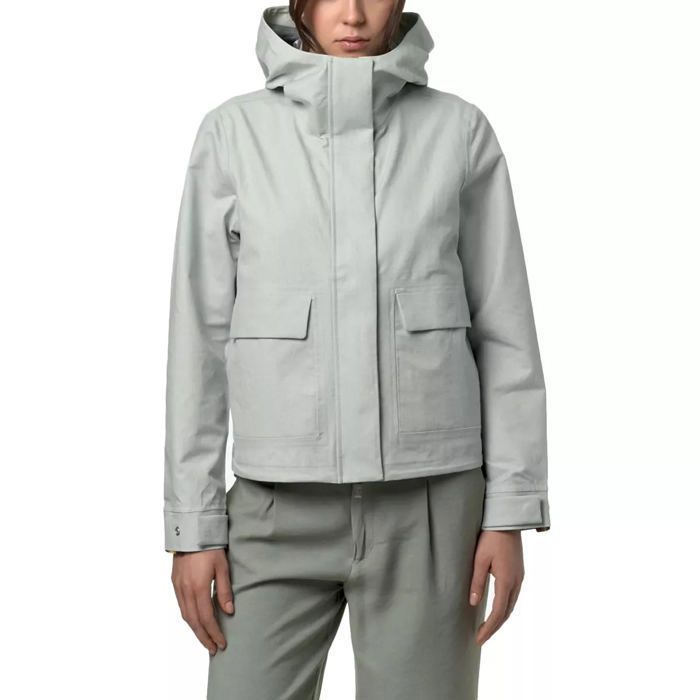 Blouson K-Way SARTHE LINEN BLEND Argent Cdiscount Prêt-à-Porter