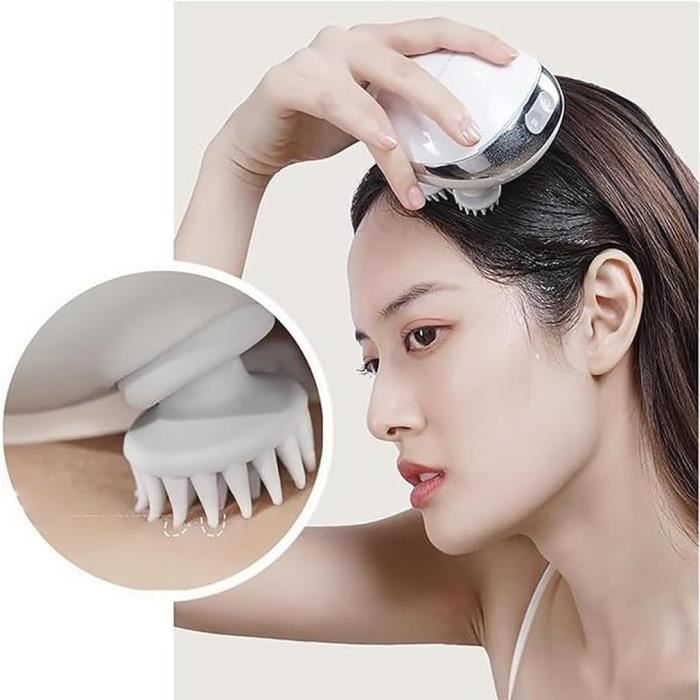 Lot De 3 Masseurs De Tête Et Cuir Chevelu En Cuir - Anti-stress, Relaxation, 22 Cm, Neufs