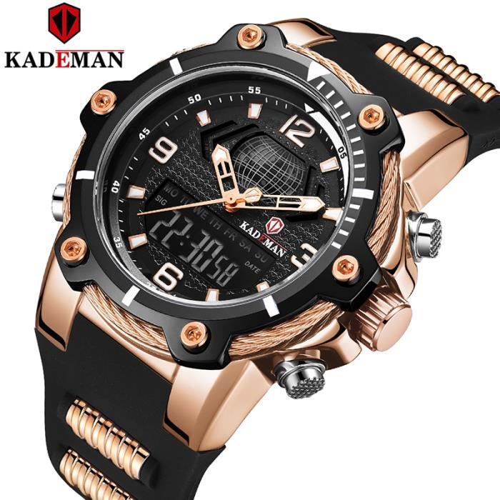 Montre luxe hotsell bracelet caoutchouc