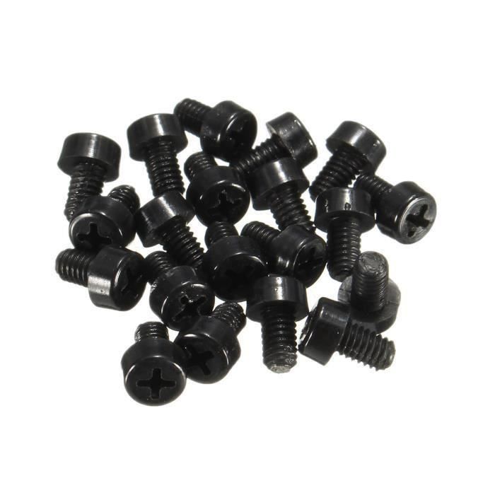 ASDWE Lot De 20pcs M25 Vis Cruciforme Plastique Nylon Noir Longueur De asdwe-lot-de-20pcs-m25-vis-cruciforme-plastique-nylon-noir-longueur-de
