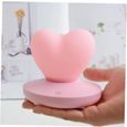 3D Love Heart LED Night Light USB Chargement de la lampe de table Touch Control pour Living Décoration Pink 1PC-2